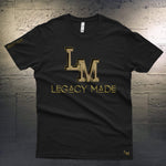 Bold LM Legacy Made Logo Unisex T-shirt in Royal Gold