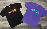 Holographic "GOD IS REAL" Unisex T-shirt Featuring Music by Godspeed Productionz